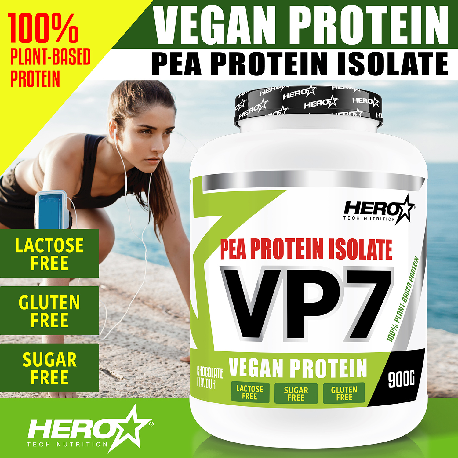 VP7 HERO TECH NUTRITION - vegetable protein - PEA PROTEIN herotechnutrition